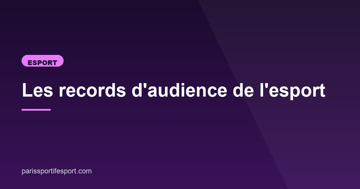 Illustration de l'article consacré aux audiences esport